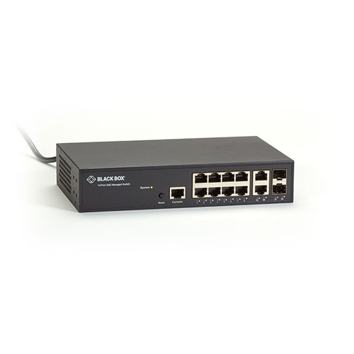 LGB1110A, Gigabit Managed Ethernet Switch - 10-Ports - Black Box