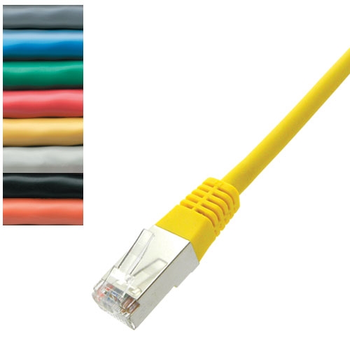 Cordon Ethernet RJ45 droit F/UTP Cat.6 - 2m