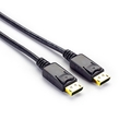 Câble DisplayPort 4K 60 Hz version 1.2, mâle/mâle avec fixations