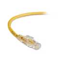 Câble patch Ethernet toronné GigaBase® 3 CAT5e 350 MHz - non blindé (UTP), CM PVC, avec capot de protection anti-accrochage