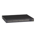 Gigabit Ethernet (1000-Mbps) Managed PoE+ Switch - (48) 10/100/1000-Mbps Copper RJ45 PoE+, (4) 1G/10G SFP+