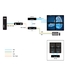 KVXHP-400: Extender Kit, (1) DisplayPort 1.2 avec MST-feed pour 4 moniteurs, USB 2.0, RS-232, Audio