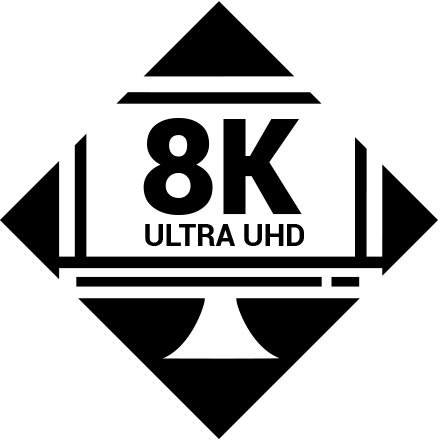 Moniteur avec 8K dessus