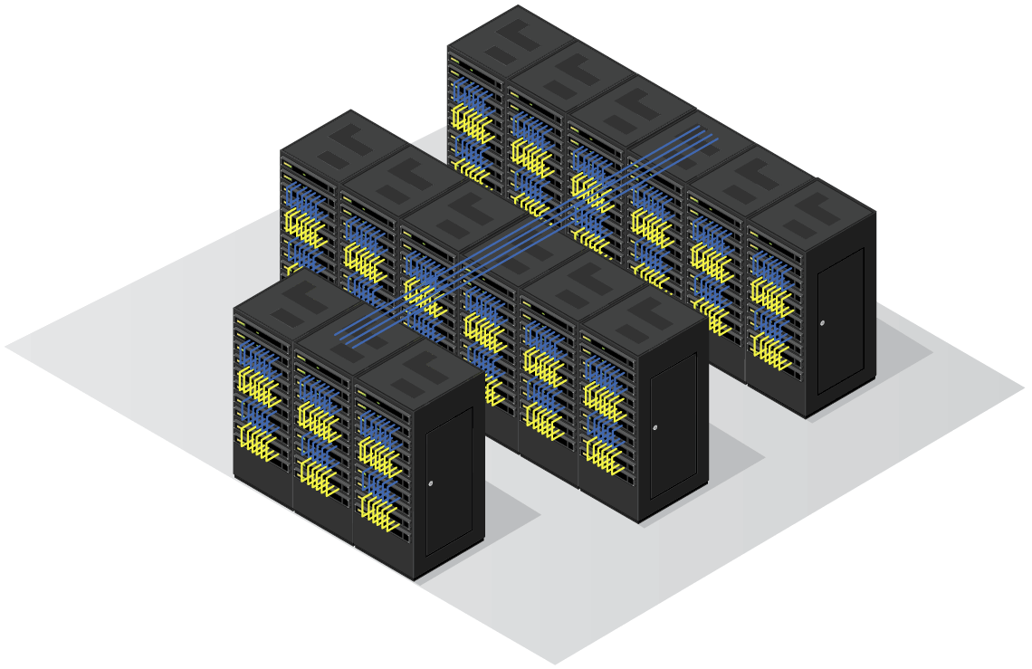 Data Center with Multiple Racks