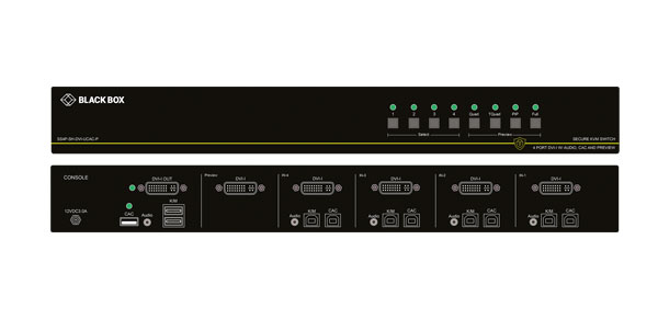 DVI Multiviewer Commutateur KVM sécurisés NIAP 3.0