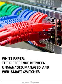 The Difference Between Unmanaged, Managed,
and Web-smart Switches